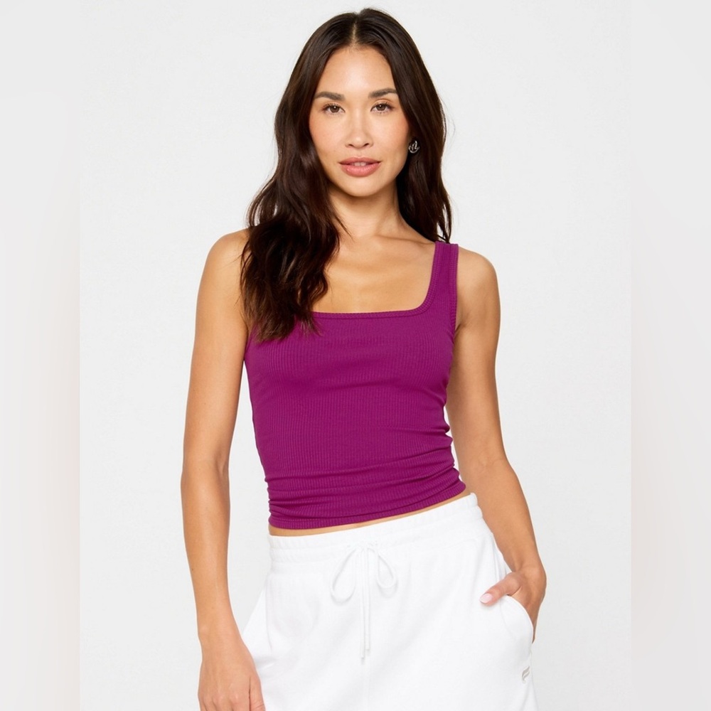 Fabletics - Daily Rib Square Neck Tank - NWT